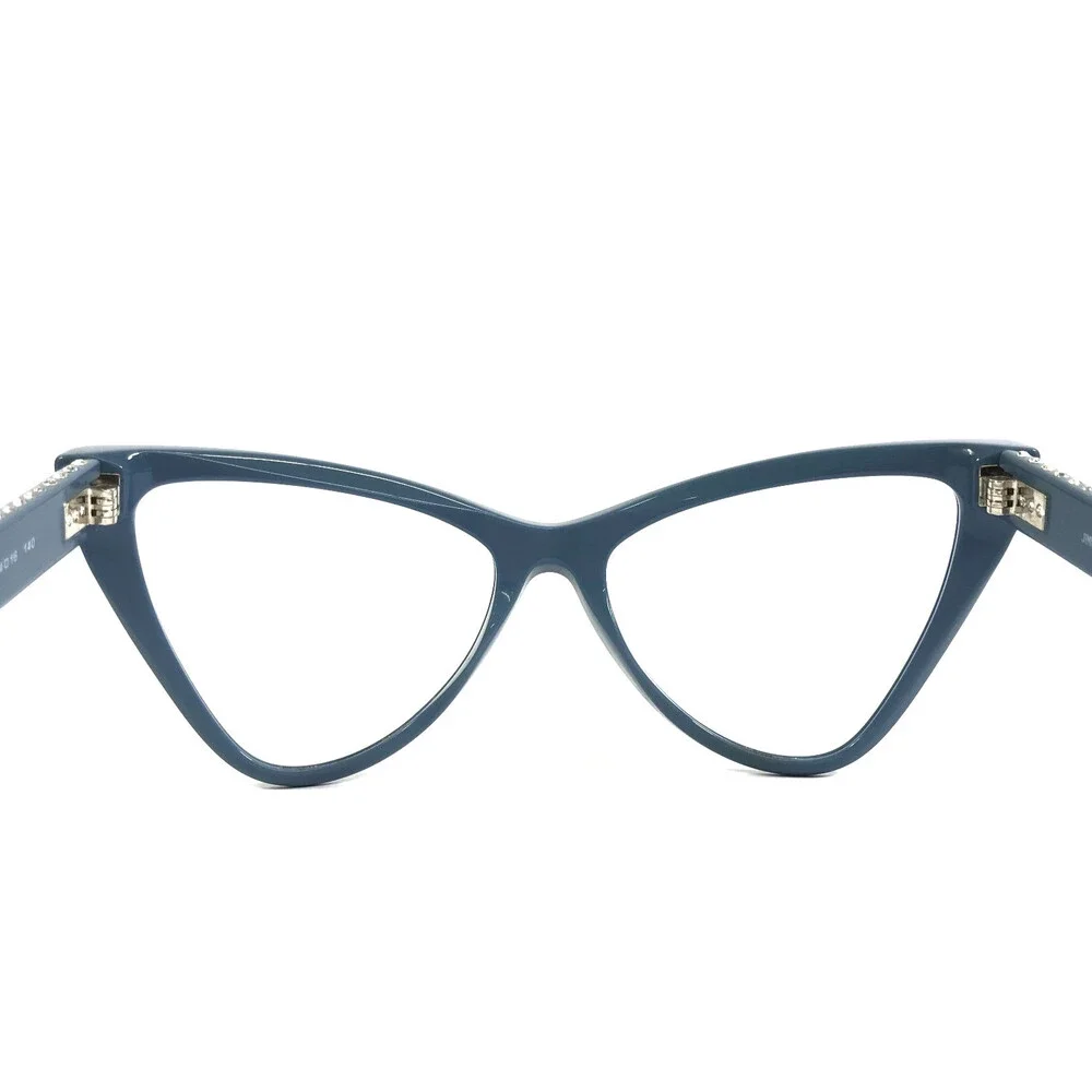 Jimmy Choo Eyeglasses Frame JC3004B 5012 Shiny Blue Butterfly Crystals 54-16-140